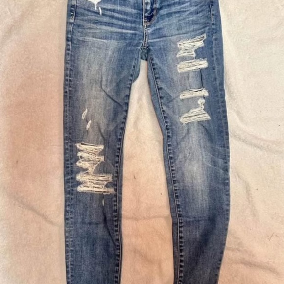 AE Super Stretch High Rise Jegging EUC - Picture 2 of 3